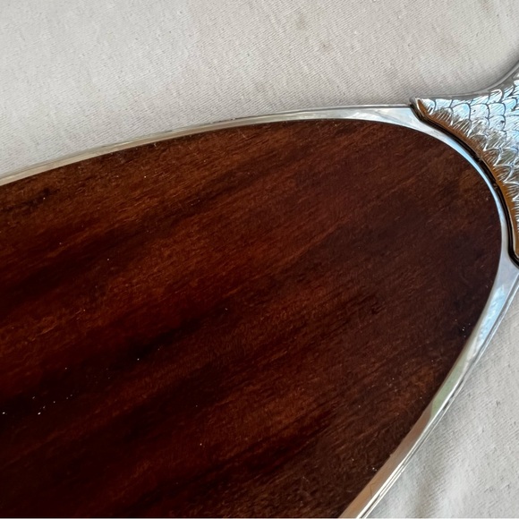 VTG. MCM Salmon Fish Wood 2-Piece Metal Serving Platter Tray 28 inch Germany WMF - Picture 15 of 16